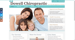 Desktop Screenshot of dowellchiro.com