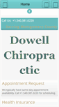 Mobile Screenshot of dowellchiro.com